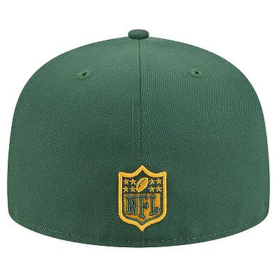 Men's New Era Green/Gold Green Bay Packers Break 59FIFTY Fitted Hat