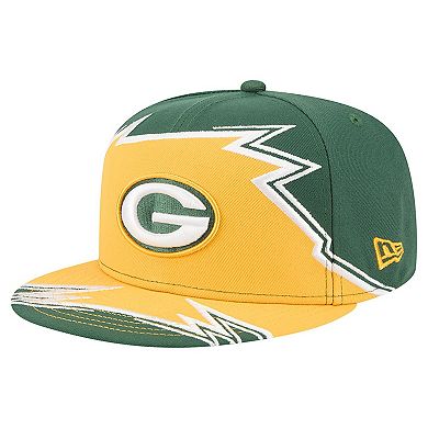 Men's New Era Green/Gold Green Bay Packers Break 59FIFTY Fitted Hat
