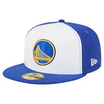 Men's New Era White/Royal Golden State Warriors Repeat 59Fifty Fitted Hat