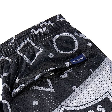 Men's Chubbies Black Las Vegas Raiders Mesh Shorts