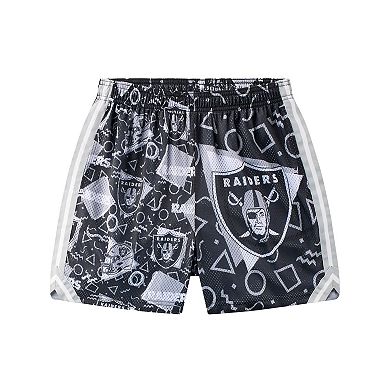 Men's Chubbies Black Las Vegas Raiders Mesh Shorts
