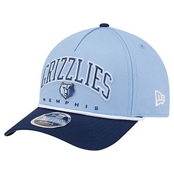 Men's New Era Light Blue Memphis Grizzlies Bold Arch 9FORTY A-Frame M-Crown Adjustable Hat