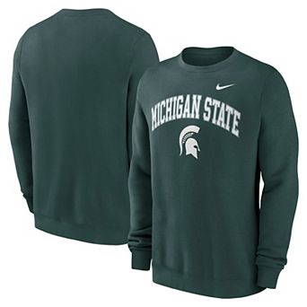 Men's Nike Green Michigan State Spartans Arch Pullover Sweatshirt