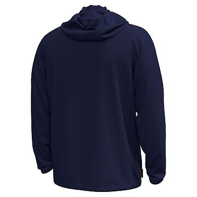 Men's Under Armour Navy Notre Dame Fighting Irish Rival Stretch Woven Full-Zip Hoodie Jacket