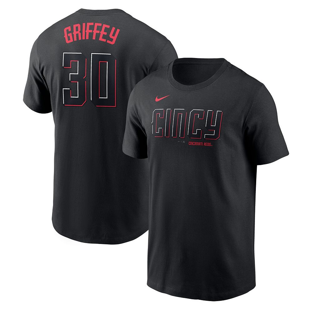 Men's Nike Ken Griffey Jr. Black Cincinnati Reds City Connect Fuse