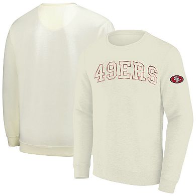 Men's Profile Cream San Francisco 49ers Big & Tall Fleece Sweatshirt
