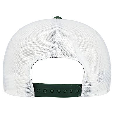 Men's New Era Green/White Green Bay Packers Patch 19TWENTY Adjustable Hat