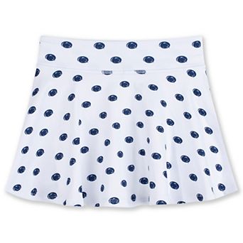 Girls Youth ZooZatz White Penn State Nittany Lions All-Over Print Tennis Skort