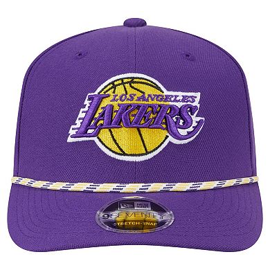 Men's New Era Purple Los Angeles Lakers Rope 9SEVENTY Adjustable Hat