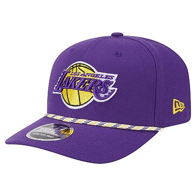 Men's New Era Purple Los Angeles Lakers Rope 9SEVENTY Adjustable Hat