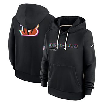Women's Nike Black Cincinnati Bengals 2025 NFL Crucial Catch Sideline Standard Issue Dri-FIT Hoodie