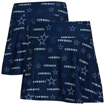 Women's Concepts Sport Navy Dallas Cowboys Mosaic Allover Print Skort