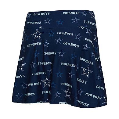 Women's Concepts Sport Navy Dallas Cowboys Mosaic Allover Print Skort