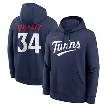 Men's Nike Kirby Puckett Navy Minnesota Twins Player Name & Number Club Pullover Hoodie