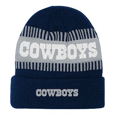 Youth Outerstuff Navy Dallas Cowboys Bright Lights Cuffed Knit Hat