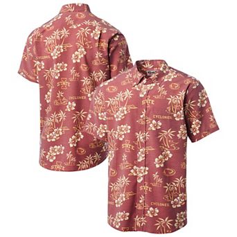 Men's Reyn Spooner Cardinal Iowa State Cyclones Kekai Classic Tri-Blend Button-Down Shirt