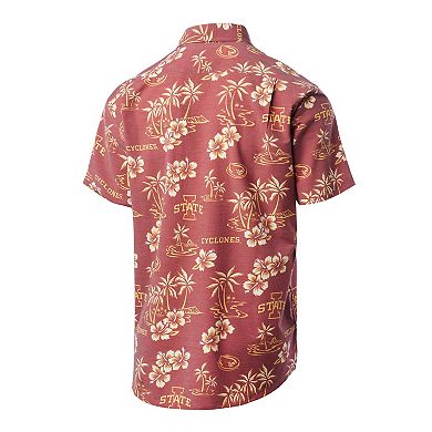 Men's Reyn Spooner Cardinal Iowa State Cyclones Kekai Classic Tri-Blend Button-Down Shirt