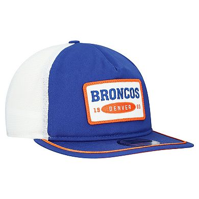 Men's New Era Royal/White Denver Broncos Patch 19TWENTY Adjustable Hat
