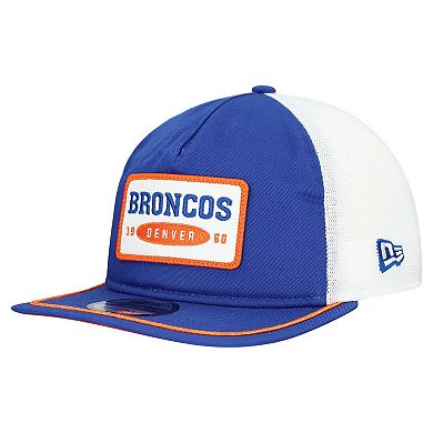 Men's New Era Royal/White Denver Broncos Patch 19TWENTY Adjustable Hat