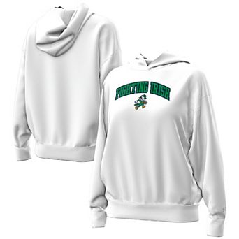 Women's Under Armour White Notre Dame Fighting Irish Leprechaun Icon Fleece Pullover Hoodie