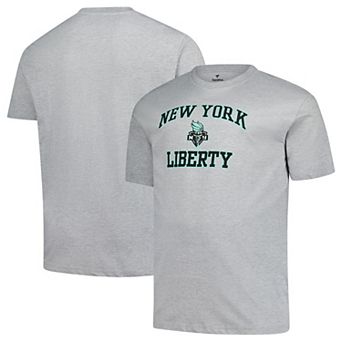 Men's Fanatics Heather Gray New York Liberty Big & Tall Heart & Soul T-Shirt