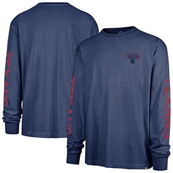 Men's '47 Navy Houston Texans Cairn Ravine Foundation Long Sleeve T-Shirt