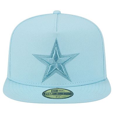 Men's New Era Light Blue Dallas Cowboys Color Pack A-Frame 59FIFTY Fitted Hat