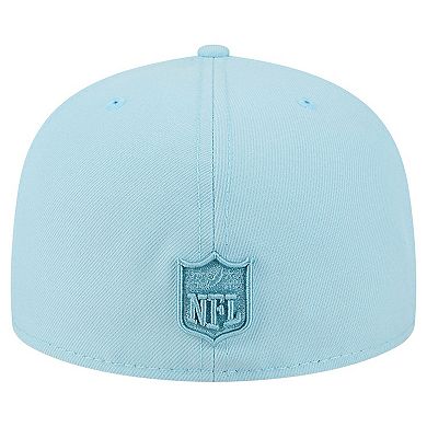 Men's New Era Light Blue Dallas Cowboys Color Pack A-Frame 59FIFTY Fitted Hat