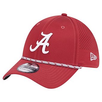 Men's New Era Crimson Alabama Crimson Tide Rope 39THIRTY Flex Hat
