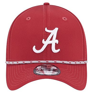 Men's New Era Crimson Alabama Crimson Tide Rope 39THIRTY Flex Hat
