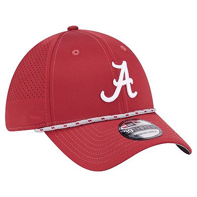 Men's New Era Crimson Alabama Crimson Tide Rope 39THIRTY Flex Hat