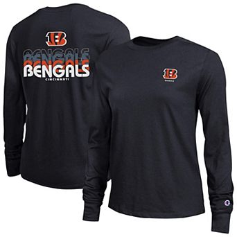 Women's Champion Black Cincinnati Bengals Core Long-Sleeve T-Shirt