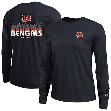 Women's Champion Black Cincinnati Bengals Core Long-Sleeve T-Shirt
