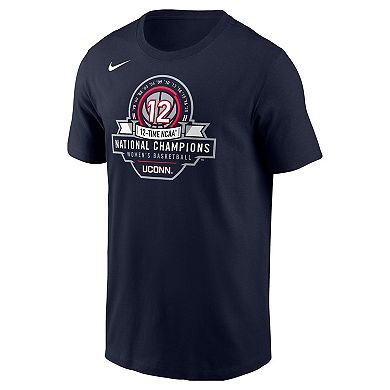 Men's Nike Navy UConn Huskies 12-Time NCAA National Champions Women ۪s Basketball T-Shirt
