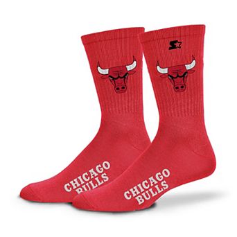 Unisex��Starter Red Chicago Bulls Satin Crew Socks