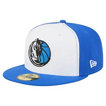 Men's New Era White/Blue Dallas Mavericks Repeat 59Fifty Fitted Hat