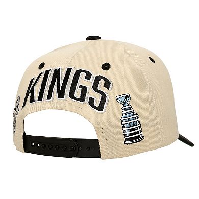 Men's Mitchell & Ness Cream Los Angeles Kings Soul Legacy Defined Two-Tone Pro Crown Adjustable Hat