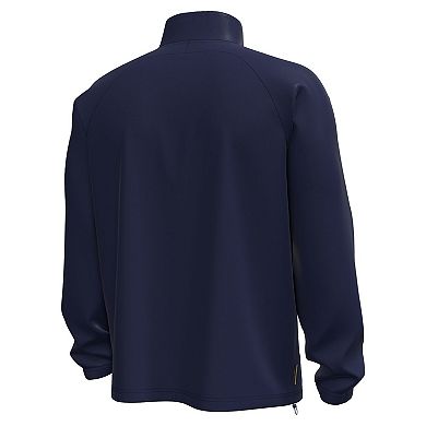 Men's Under Armour Navy Notre Dame Fighting Irish Unstoppable Woven Anorak Storm Tech Half-Zip Jacket