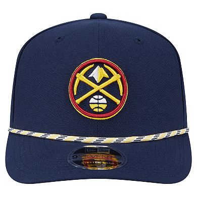 Men's New Era Navy Denver Nuggets Rope 9SEVENTY Adjustable Hat