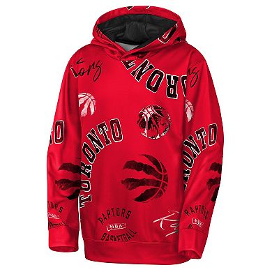 Youth Outerstuff Red Toronto Raptors Moving Violation Hoodie