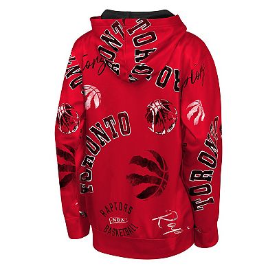 Youth Outerstuff Red Toronto Raptors Moving Violation Hoodie