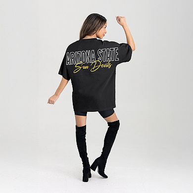 Women's Gameday Couture Black Arizona State Sun Devils Oversized Back at Ya T-Shirt