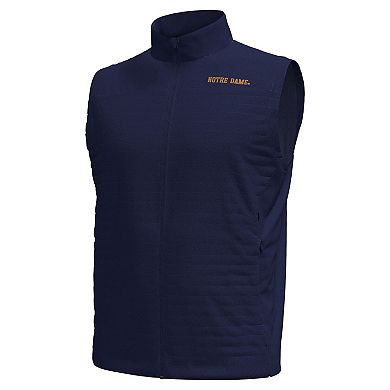 Men's Under Armour Navy Notre Dame Fighting Irish Drive Pro Storm Full-Zip Vest