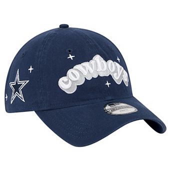 Girls Youth New Era Navy Dallas Cowboys Cheer 9TWENTY Adjustable Hat