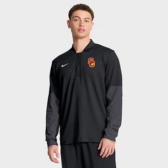 Men's Nike Black USC Trojans One Goal Performance Half-Zip Pullover