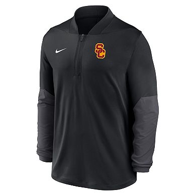 Men's Nike Black USC Trojans One Goal Performance Half-Zip Pullover