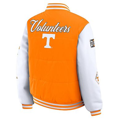 Women's WEAR by Erin Andrews Tennessee Orange Tennessee Volunteers Varsity Puffer Jacket