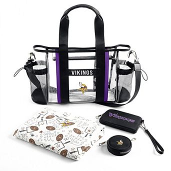 WEAR by Erin Andrews Minnesota Vikings Clear Stadium Baby Bag