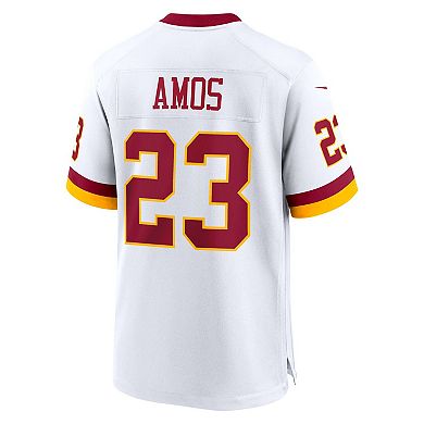 Men's Nike Trey Amos White Washington Commanders Game Super Bowl Era Jersey