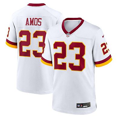 Men's Nike Trey Amos White Washington Commanders Game Super Bowl Era Jersey
